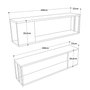 Hanah Home Vg18-A Estantería de Pared Pino Atlántico (2 piezas)